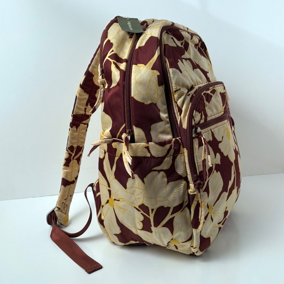 Vera Bradley Bancroft Backpack – Scattered Anemones Pattern (NEW with Tags) - Picture 2 of 11
